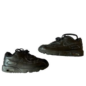 Nike Air Max 90 Low-Top Running Shoes Black Kids Size 10c
